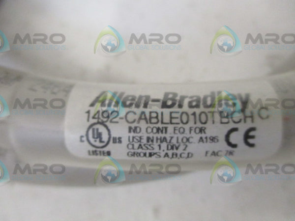 ALLEN BRADLEY 1492-CABLE010TBCH SER. C PRE-WIERED CABLE FOR MODULES  UNMP