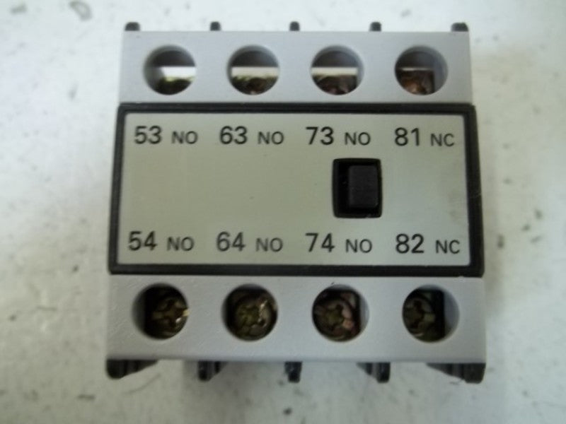 ACI 130505 TYPE CA4-431 AUXILIARY CONTACT BLOCK  NSMP