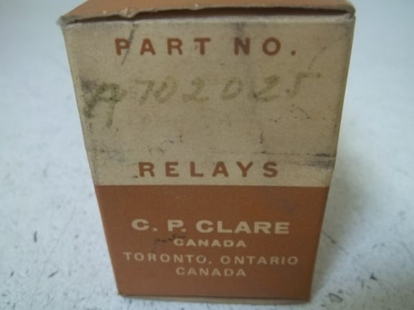 C.P. CLARE A702025 RELAY  NSMP