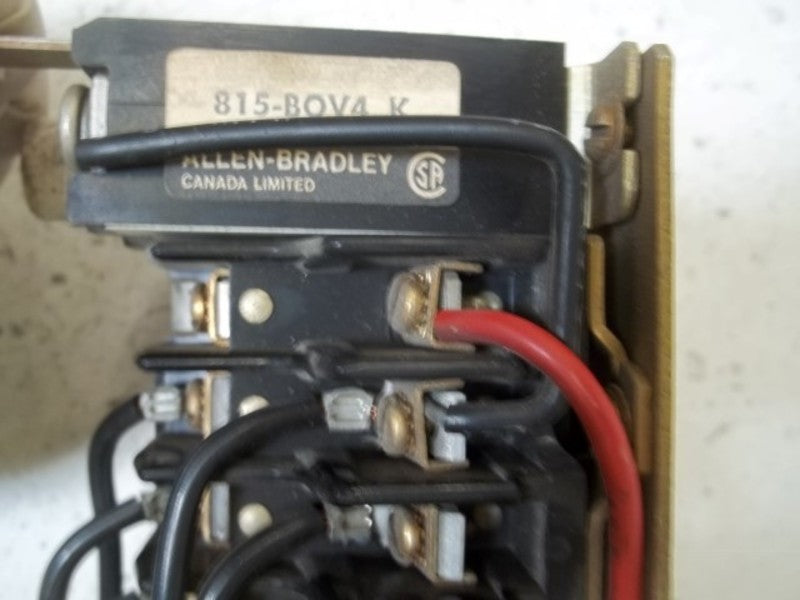 ALLEN BRADLEY 815-BOV4 SER.K OVERLOAD RELAY 120V  AS IS