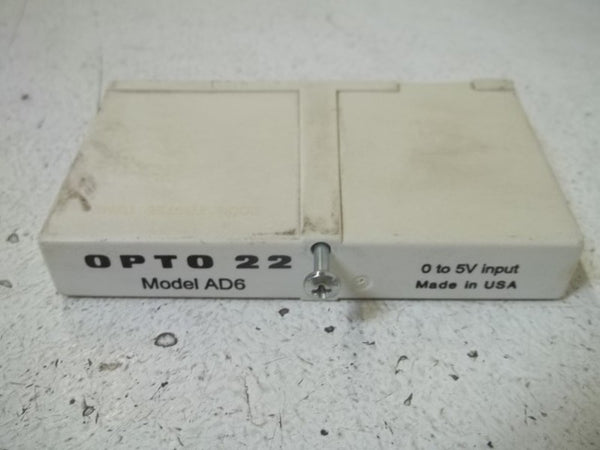 OPTO 22 MODEL AD6 I/O MODULE  UNMP