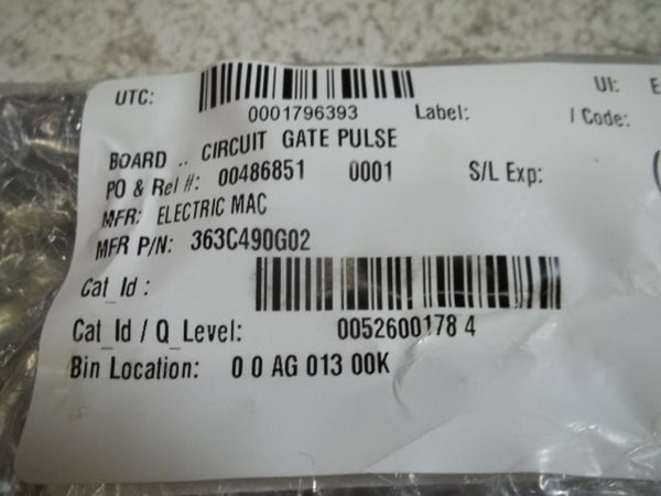 GATE PULSE 363C490G02 CIRCUIT BOARD  UNMP