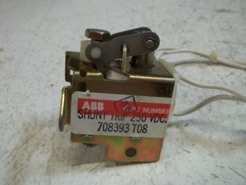 ABB 708393-T08 SHUNT TRIP UNIT 250 VDC  NSMP