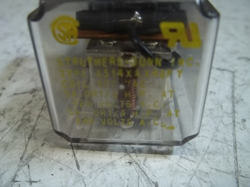 STRUTHERS-DUNN 4314XACA48P RELAY 120 VAC  NSMP