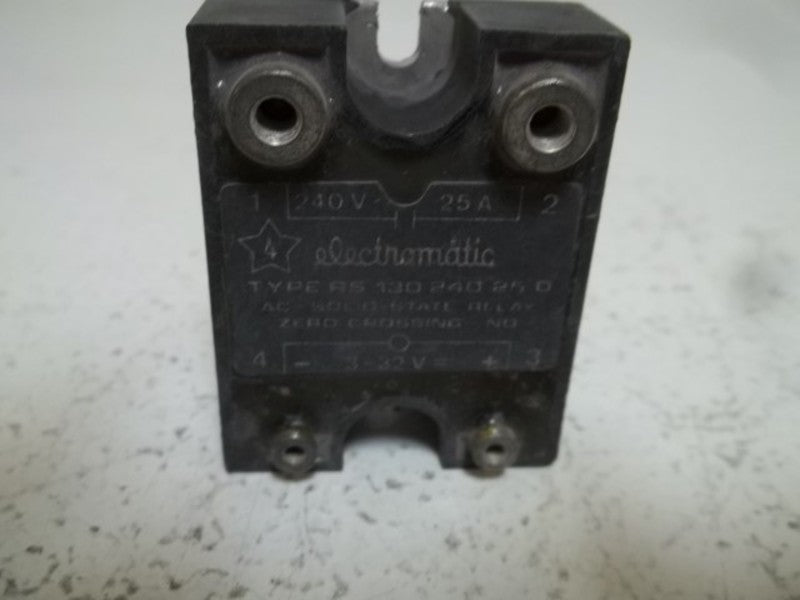 ELECTROMATIC AS 130-240-25-D SOLID STATE RELAY 25A  UNMP
