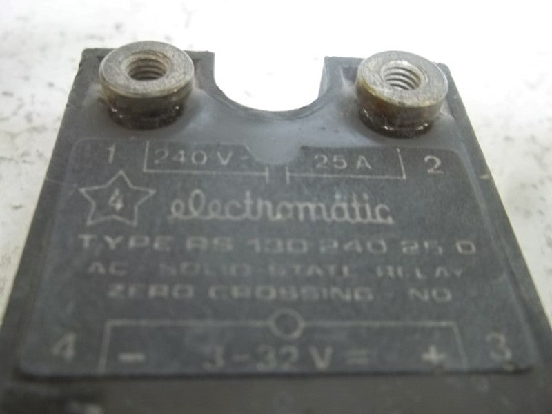 ELECTROMATIC AS 130-240-25-D SOLID STATE RELAY 25A  UNMP