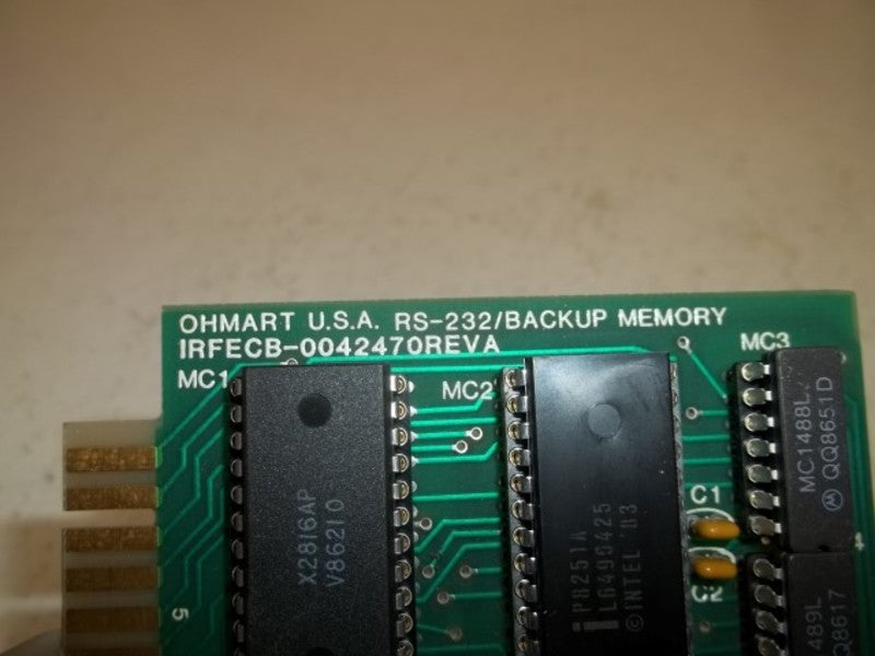 OHMART RS-232 BACKUP MEMORY CIRCUIT BOARD  UNMP