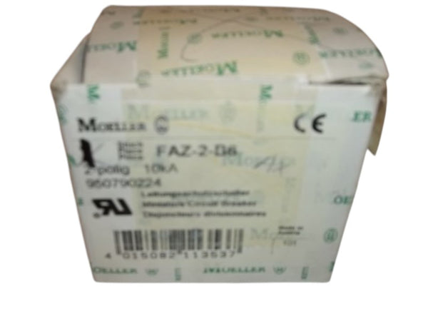 KLOCKNER MOELLER FAZ-2-B6 CIRCUIT BREAKER 6AMP  NSMP