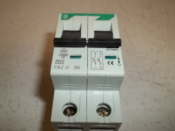 KLOCKNER MOELLER FAZ-2-B6 CIRCUIT BREAKER 6AMP  NSMP