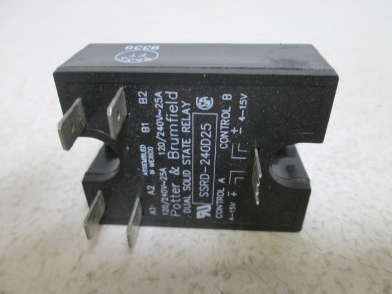 POTTER & BRUMFIELD SSRD-240D25 SSR PANEL RELAY 240VAC  NSMP