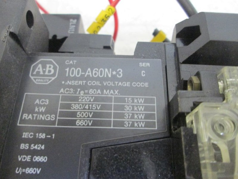 ALLEN BRADLEY 100-A60ND3 CONTACTOR  UNMP