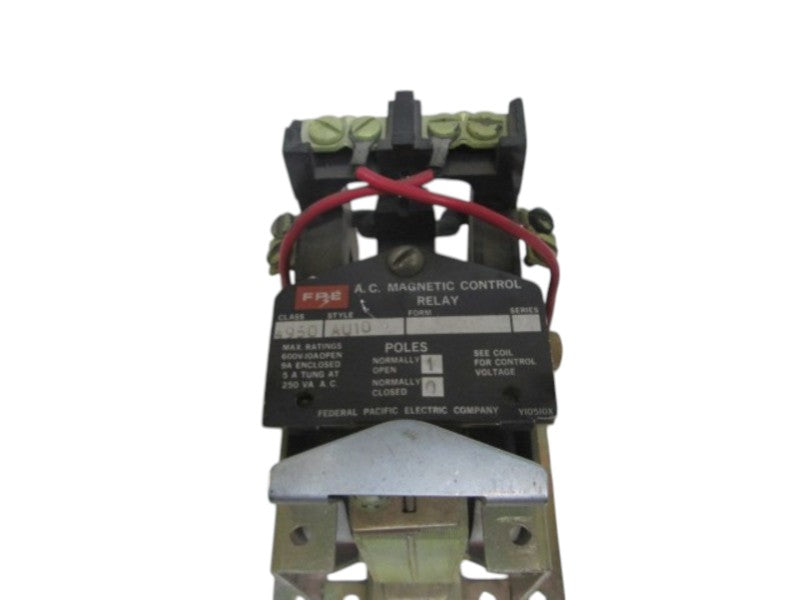 FPE 4950-AU10 MAGNETIC CONTROL RELAY  UNMP