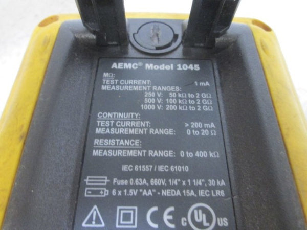 AEMC 1045 MEGOHMMETER/INSULATION RESISTANCE TESTER  UNMP