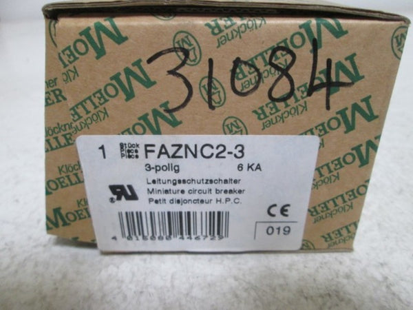 KLOCKNER MOELLER FAZNC2-3 CIRCUIT BREAKER 2A  NSMP
