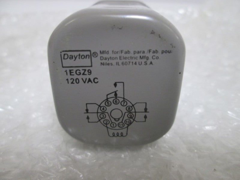 DAYTON 1EGZ9 RELAY 12AMP 120VAC  NSMP