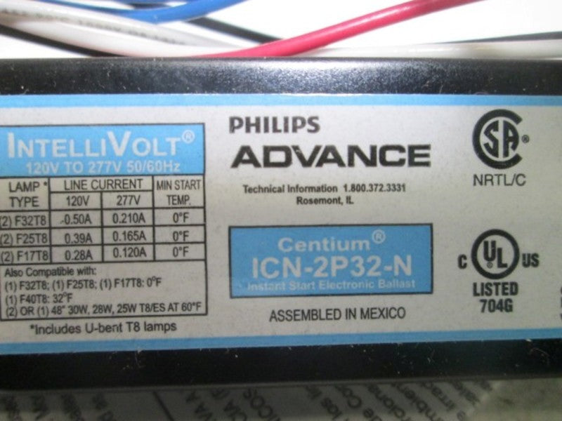 ADVANCE ICN-2P32-N ELECTRONIC BALLAST  NSMP