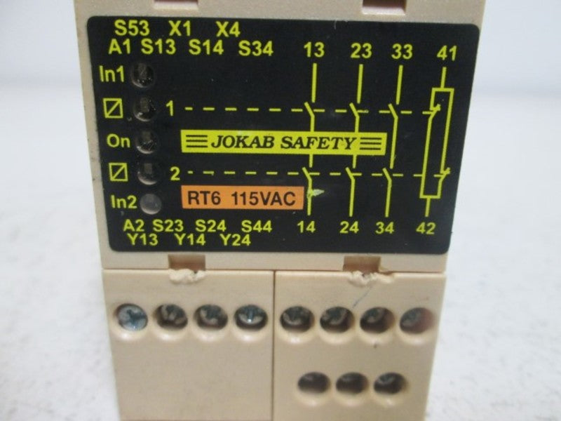 JOKAB RT6-115 SAFETY RELAY 115 VAC  UNMP