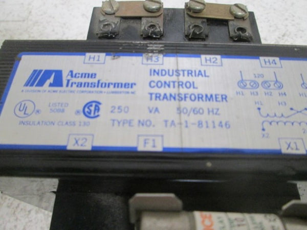 ACME TA-1-81146 INDUSTRIAL CONTROL TRANSFORMER  UNMP