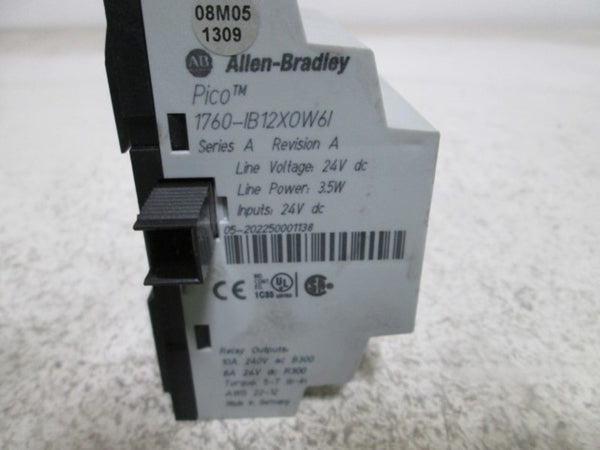 ALLEN BRADLEY 1760-IB12X0W6I SER. A EXPANSION MODULE  UNMP