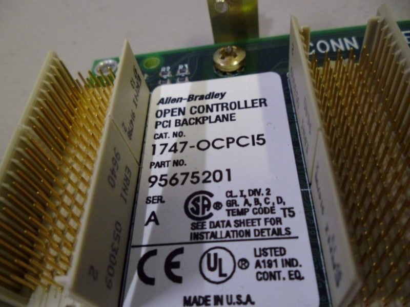 ALLEN BRADLEY 1747-OCPCI5 SER. A OPEN CONTROLLER PCI BACKPLANE  NSMP
