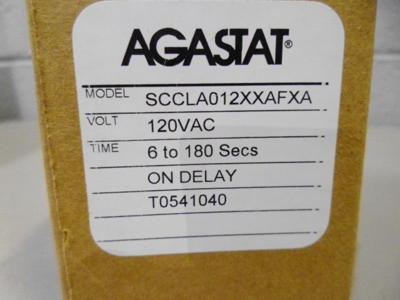 AGASTAT SCCLA012XXAFXA TIMING RELAY 120 VAC 6-180 SEC  NSMP
