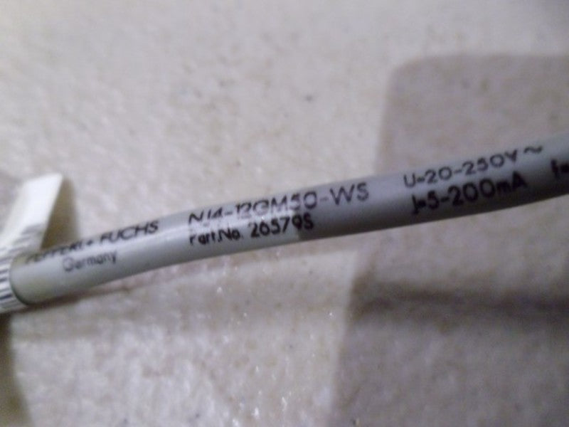 PEPPERL+FUCHS NJ4-12GM50-WS 7M-Y905423 PROXIMITY SENSOR  NSMP