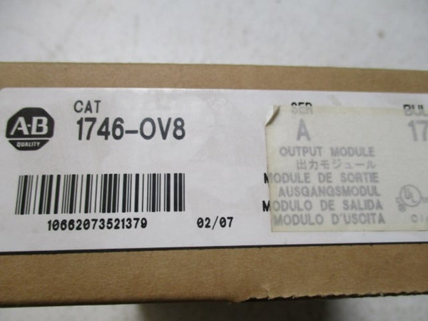 ALLEN BRADLEY 1746-OV8 SER. A OUTPUT MODULE DATE: 02/07  NSFS