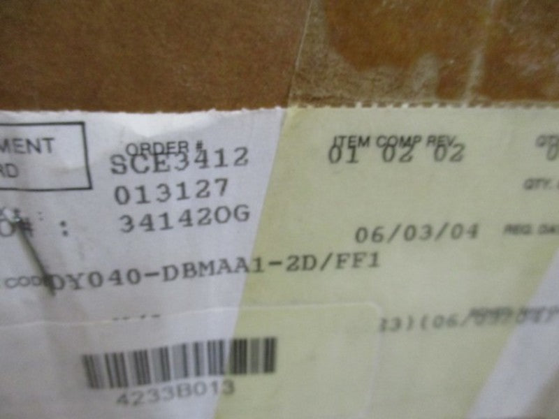 YOKOGAWA DIGITAL YEWFLO DY040-DBMAA1-2D/FF1 VORTEX FLOWMETER  NSMP