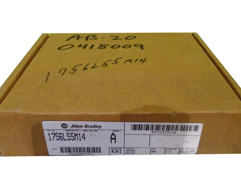 ALLEN BRADLEY 1756-L55M14 SER. A F/W 1.3 DATE:2003  NSFS