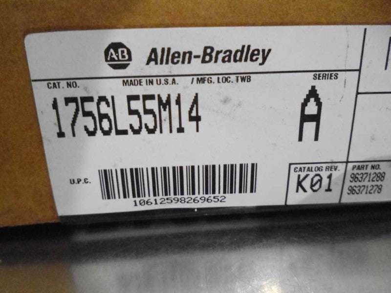 ALLEN BRADLEY 1756-L55M14 SER. A F/W 1.3 DATE:2003  NSFS