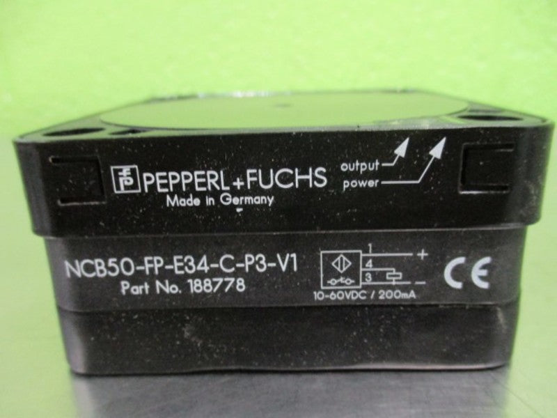 PEPPERL+FUCHS NCB50-FP-E34-C-P3-V1 PROXIMITY SENSOR 188778  NSMP
