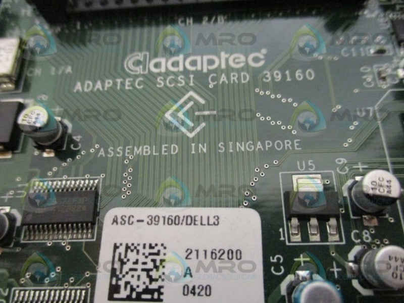 ADAPTEC ASC-39160/DELL3 SCSI CONTROLLER CARD  NSNP