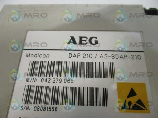 AEG MODICON DAP210/AS-BDAP-210 OUTPUT MODULE  UNMP
