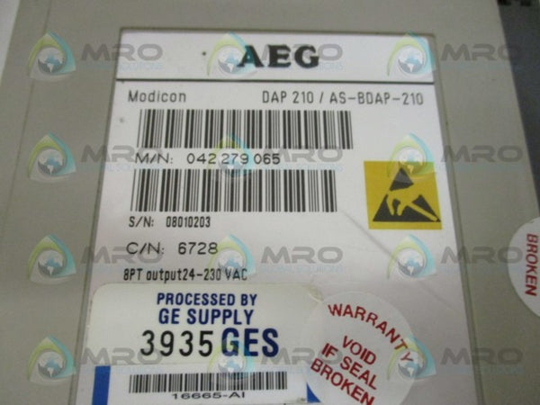 AEG MODICON DAP210/AS-BDAP-210 OUTPUT MODULE (REPAIRED)  UNMP