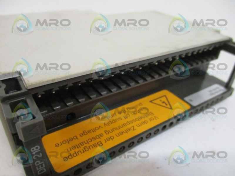 AEG MODICON DEP218/AS-BDEP-218 DISCRETE INPUT MODULE (MISSING TERMINAL)  UNMP