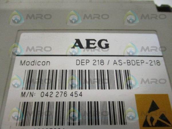 AEG MODICON DEP218/AS-BDEP-218 DISCRETE INPUT MODULE (MISSING TERMINAL)  UNMP