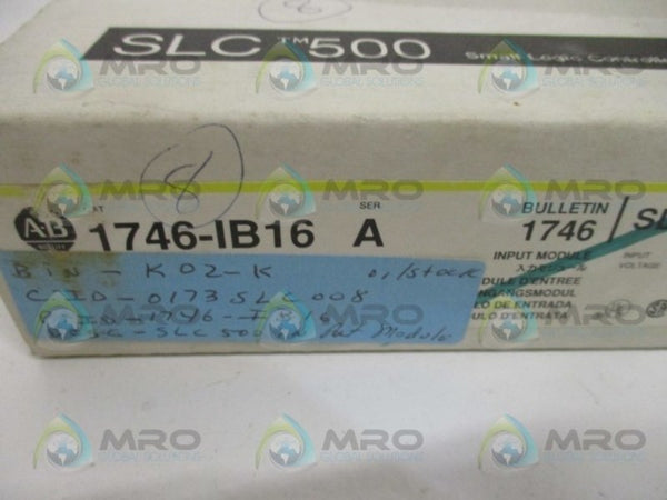 ALLEN BRADLEY 1746-IB16 SER. A  NSMP