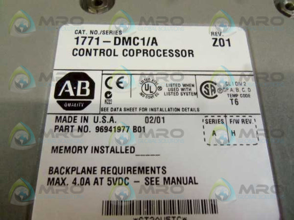 ALLEN BRADLEY 1771-DMC1 SER. A F/W H CONTROL PROCESSOR  NSNP