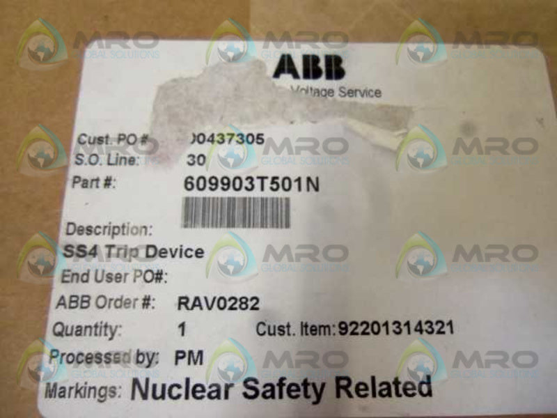 ABB 609903T501N POWER SHIELD  NSMP