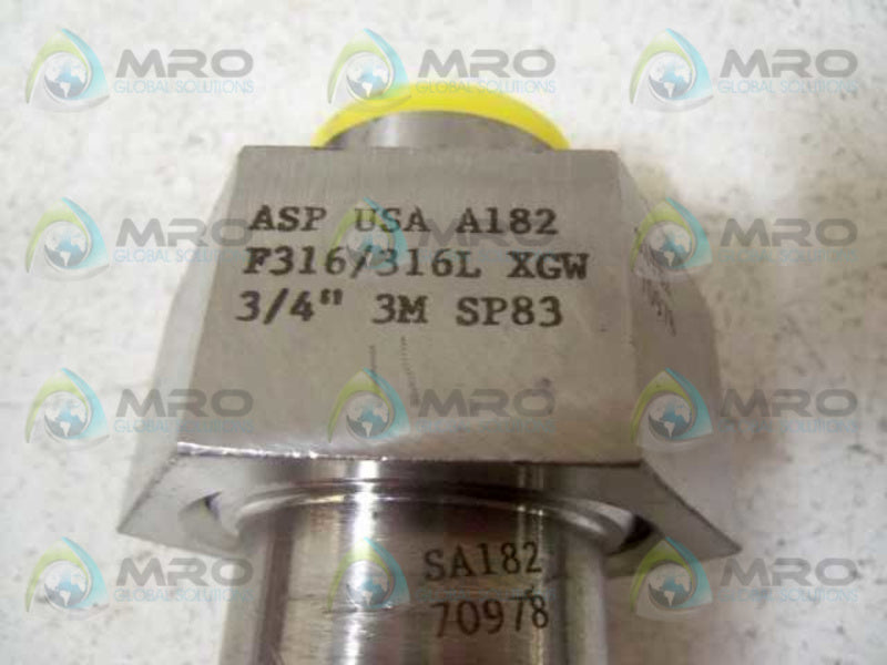A182 F316/F316L XGW 3/4" 3M SP83 COUPLING  NSNP