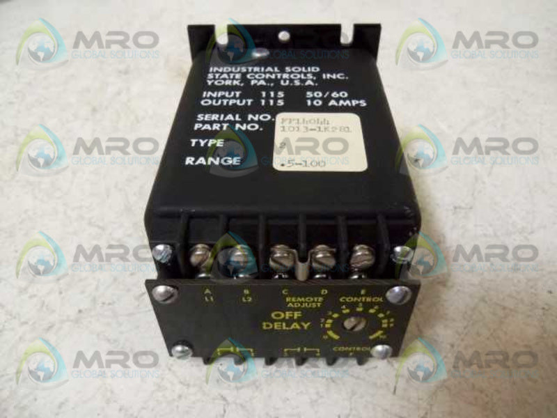 ISSC 1013-1-K-2-B1 DELAY RELAY RANGE: .5-100  NSNP