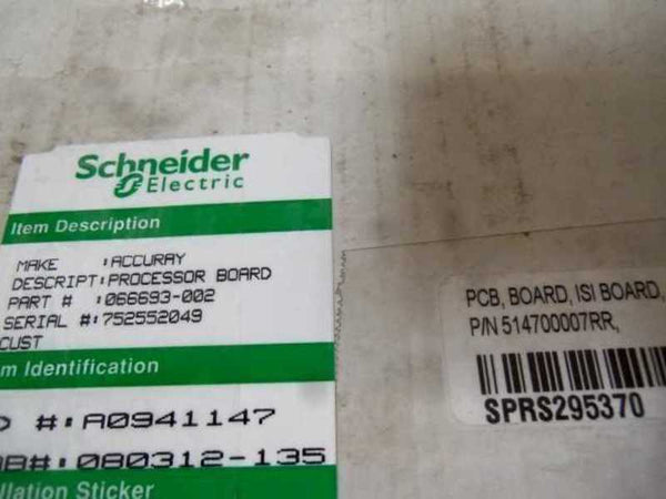 ACCURAY 066693-002 PROCESSOR BOARD 2-066692-01  NSMP