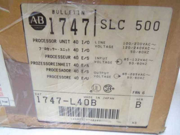 ALLEN BRADLEY 1747-L40B SER. B PROCESSOR  NSMP