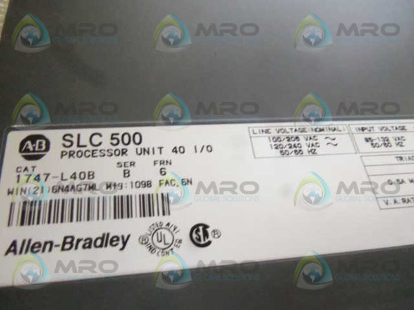 ALLEN BRADLEY 1747-L40B SER. B PROCESSOR  NSMP
