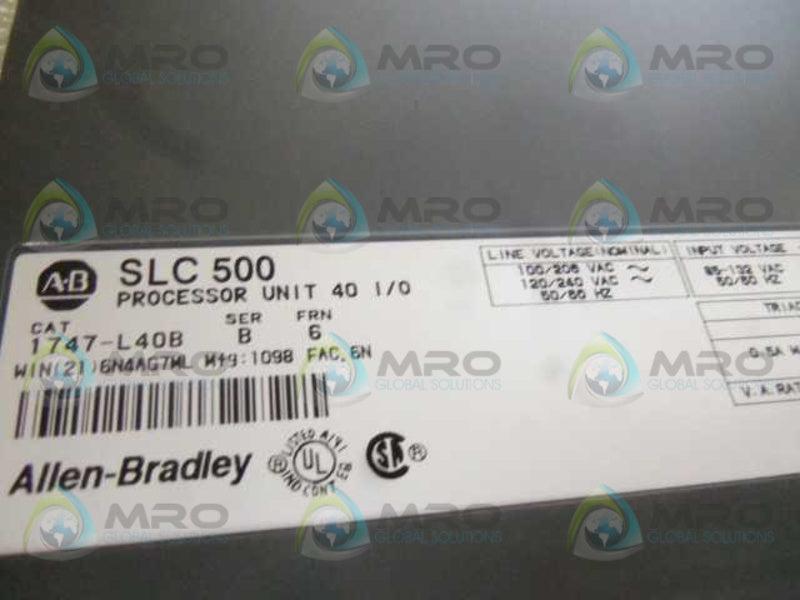 ALLEN BRADLEY 1747-L40B SER. B PROCESSOR  NSMP
