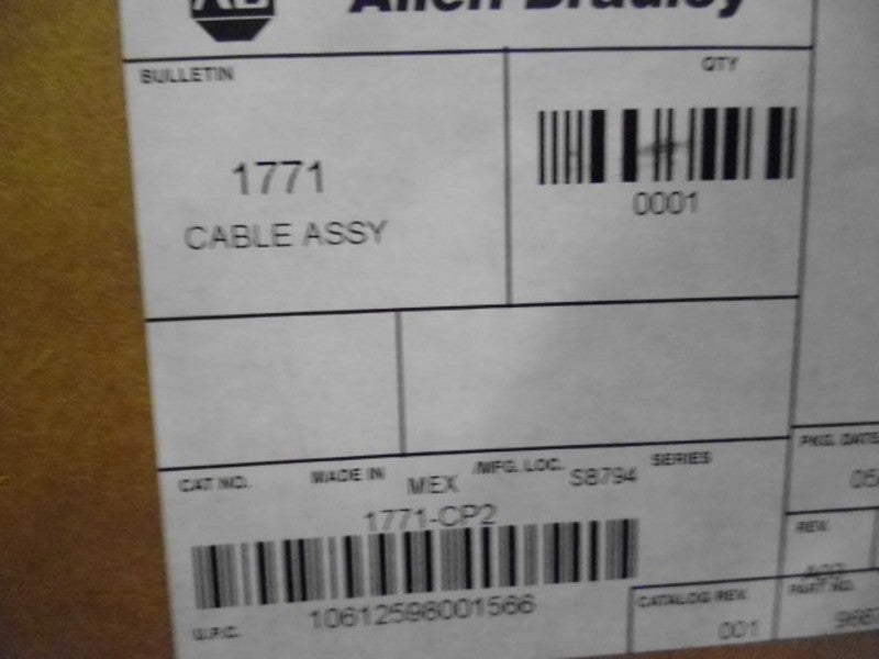 ALLEN BRADLEY 1771-CP2 POWER SUPPLY CABLE  NSMP