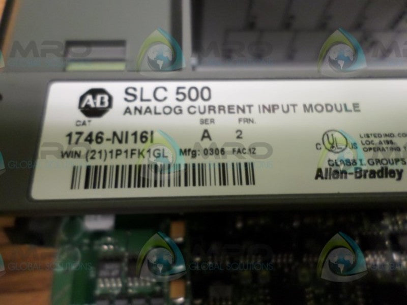 ALLEN BRADLEY 1746-NI16I SER. A F/W 2 INPUT MODULE  NSNP