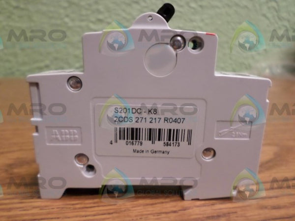 ABB S201DC-K8 CIRCUIT BREAKER 8A  NSMP