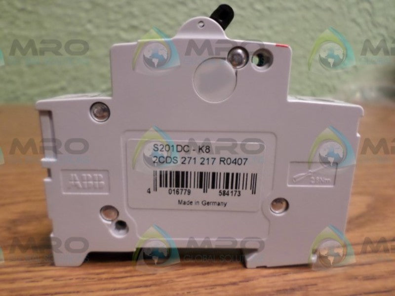 ABB S201DC-K8 CIRCUIT BREAKER 8A  NSMP