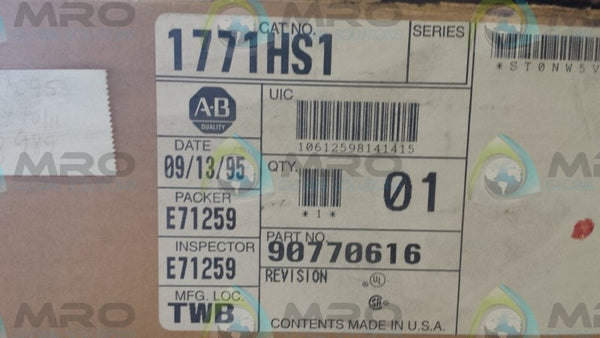 ALLEN BRADLEY 1771-HS1  NSMP